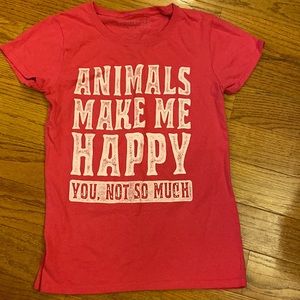 Pink lettered tshirt